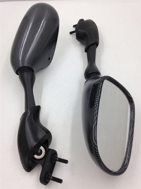 HTT Motorcycle OEM Style Aftermarket Racing Mirrors Fit For 2001 2002 2003 2004 2005 Yamaha Fz1 / Fzs1000 Carbon Fiber
