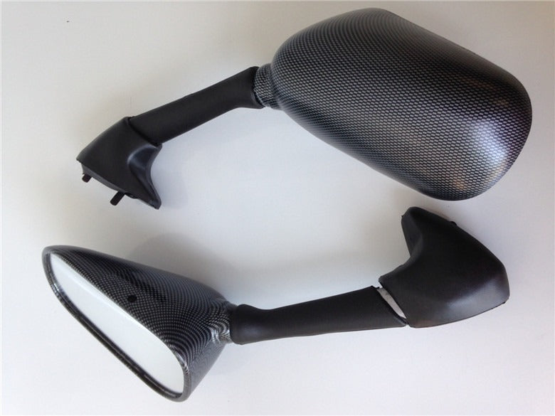HTT Motorcycle Carbon Fiber OEM Aftermarket Mirrors Fit For 2003-2005 Yamaha Yzfr6 YZF-R6 /2006-2009 Yzfr6S YZF-R6S