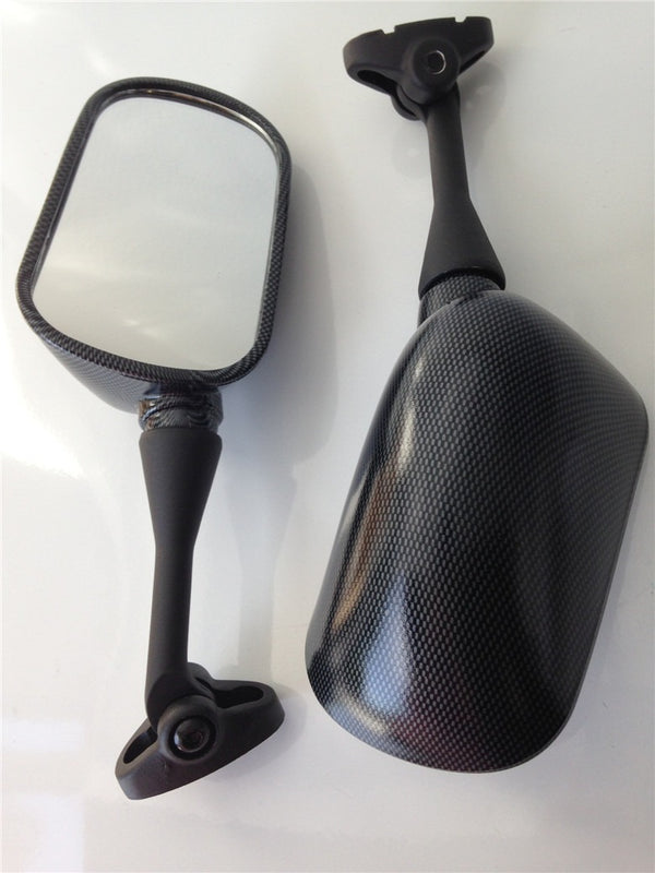 HTT Motorcycle Carbon Fiber Side Mirror For 1999-2006 Honda CBR 600 F4 F4i CBR600RR/ 2000-2006 Honda RC51 RVT1000R/ 2002-2003 Honda CBR954RR