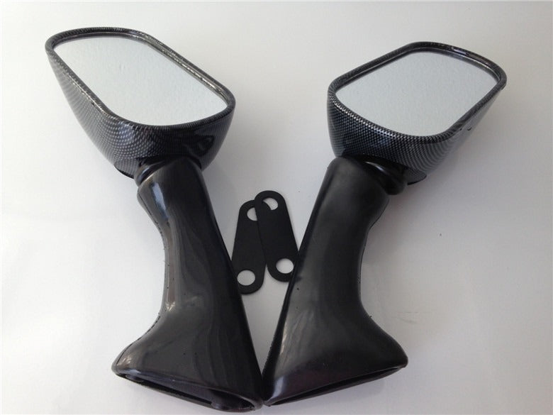 HTT Motorcycle Carbon Fiber Racing Mirrors For 1991-1998 Honda CBR 600 F2 F3/1993-1997 Honda CBR900RR/1993-1996 Honda CBR1000F/1990-1997 Honda VFR750F/1998-1999 VFR800F