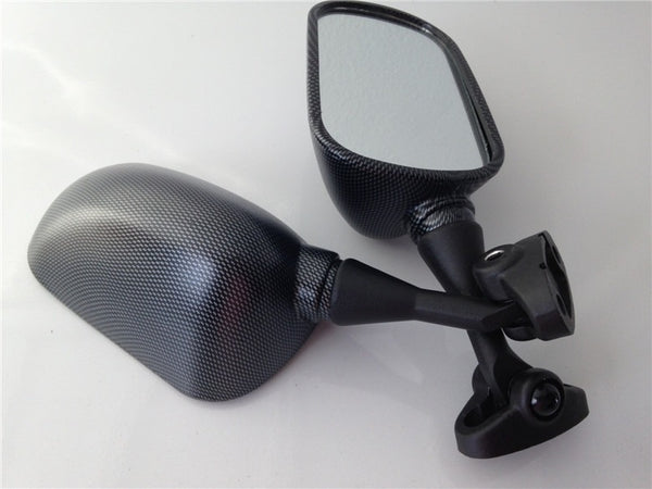 HTT Motorcycle Carbon Fiber Oem Aftermarket Racing Mirrors Fit 2000-2003 Honda CBR954RR/ 2000-2003 Honda CBR929RR