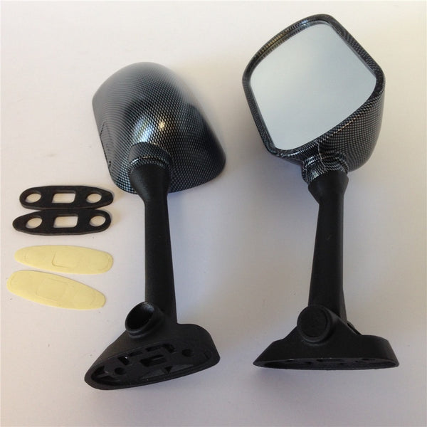 HTT Motorcycle Carbon Fiber OEM Replacement Racing Mirrors For Suzuki 2003-2006 GSXR 1000 /2003-2006 SV650 1000s