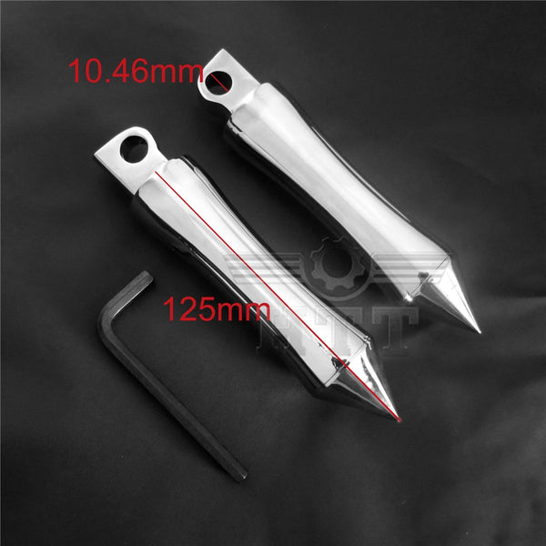 HTT Motorcycle Chrome Custom FootPeg Footrest For 1984-2016 Harley Davidson V-Rod Muscle/ Night Rod Special/ Lower Rider S