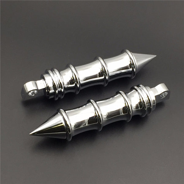 HTT Motorcycle Chrome Foot Peg Foot Rest for Harley Davidson FLSTFB FAT BOY XL883 DYNA FXDF FLSTF SOFTAIL XL Road King Sporster FXCW FXCWC FXS FXSB FXSBSE