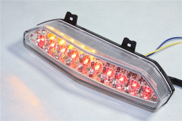New Led Tail Brake Light Turn Signals For Kawasaki Ninja Zx6R 2007 2008 Clear