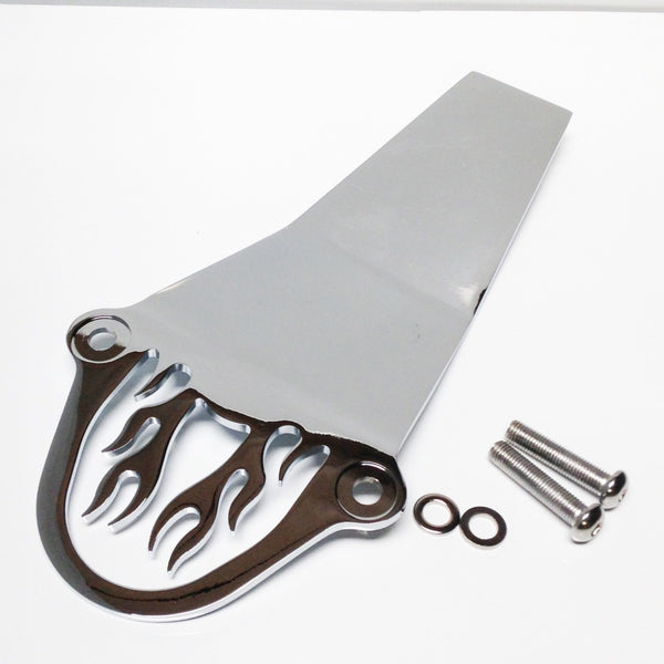 HTT Motorcycle Chrome Flame Drive Shaft Cover For 1998-2015 Yamaha V-Star 650 Classic Custom/ 1998-2009 Yamaha V-Star 1100 Classic Custom