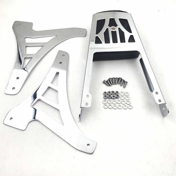 HTT Motorcycle Chrome Backrest Sissy Bar With Leather Pad For 1995-2003 Harley Davidson Sportster 883 XL883 1200 XL1200