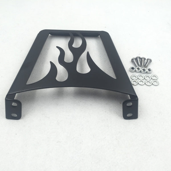 HTT Motorcycle Black Flame Sissy Bar Luggage Rack For Harley Davidson Sportster Xl883C XL883R Xl1200R XL1200C XL1200S Xlh883 Xlh1200 883 1200
