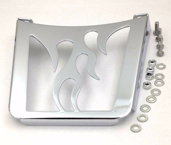 HTT Motorcycle Chrome Flame Sissy Bar Luggage Rack For Harley Davidson Sportster Xl883C XL883R Xl1200R XL1200C XL1200S Xlh883 Xlh1200 883 1200