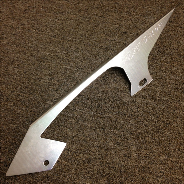 Motorcycle Silver Chain Guards Cover For 2006 20072008 Kawasaki Zx Zx-14 Zx-14R