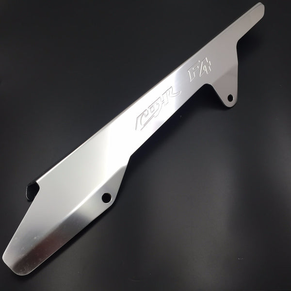 HTT Motorcycle Silver Chain Guards Cover "CBRF4" Engraved Logo For Honda CBR 600 F4 1999-2000/Honda CBR 600 F4i 2001 2002 2003 2004 2005 2006