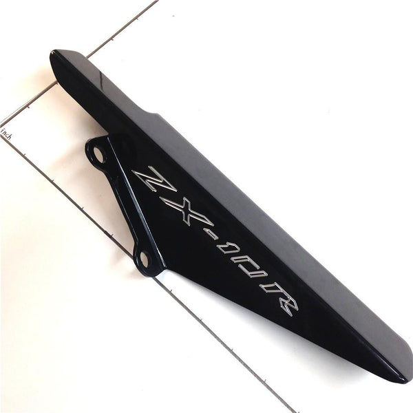 HTT Aluminum Motorcycle Black Chain Guards Cover for 2004 2005 Kawasaki ZX10 ZX10R
