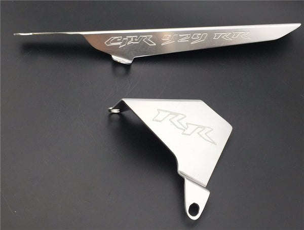 HTT Motorcycle Silver Whole Set Chain Guards Cover For 2002-2004 Honda CBR 954RR 2000-2001 Honda CBR 929RR