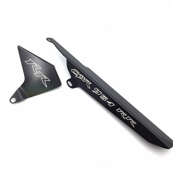 HTT Motorcycle Black Whole Set Chain Guards Cover For 2002-2004 Honda CBR 954RR 2000-2001 Honda CBR 929RR