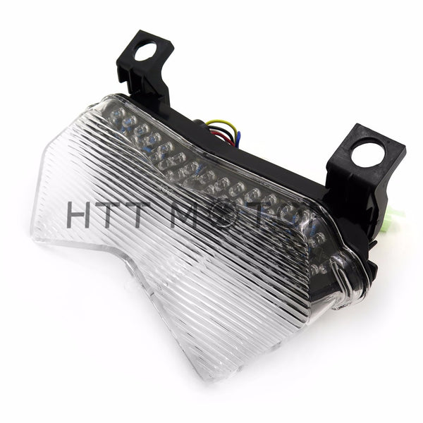 HTTMT- Clear Lens LED Tail Light For Kawasaki Ninja 2003-2004 ZX-6R 636 ZX-6RR ZX600/ 2003-2004 Z750S/2003-2006 Z1000  ZR1000