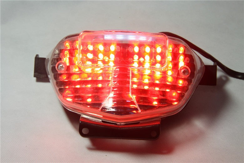 HTT Motorcycle Smoke Led Tail Light Brake Light with Integrated Turn Signals Indicators For Suzuki 2001-2003 GSX-R600/ 2000-2003 Suzuki GSX-R750/ 2001-2002 Suzuki GSXR 1000