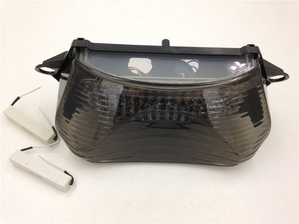 HTT Motorcycle Smoke Led Tail Light Brake Light with Integrated Turn Signals Indicators For 1998-2005 Honda Super Hawk / VTR1000 / VTR1000F
