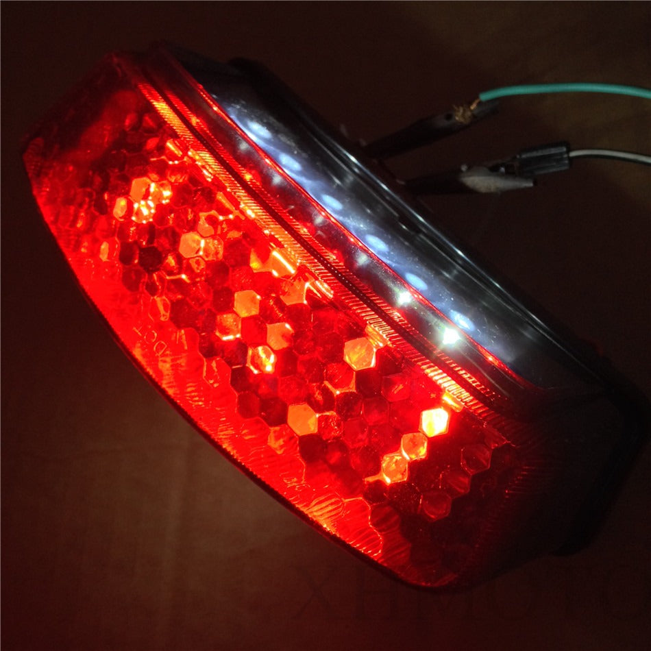 HTT Motorcycle Smoke Led Tail Light Brake Light with Integrated Turn Signals Indicators For 1994-2008 Ducati Monster 400 / 600 / 620 / 695 / 750 / 800 / 900 / 1000