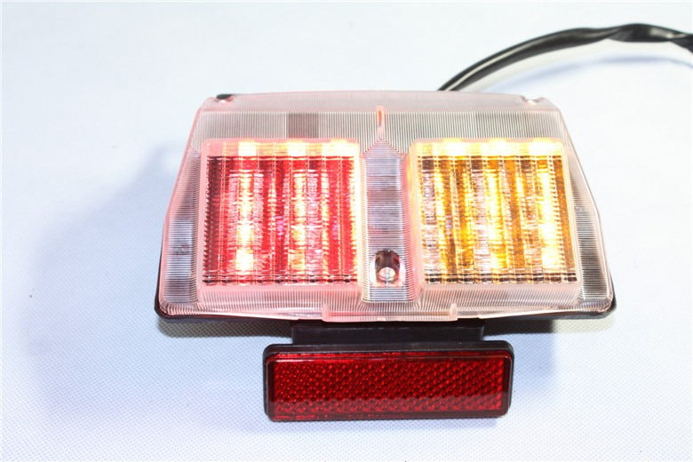 HTT Motorcycle Clear Led Tail Light Brake Light with Integrated Turn Signals Indicators For 1994-2003 Ducati 748 916 996 / 2002-2004 Ducati 998