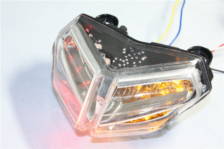 HTT Motorcycle Clear Led Tail Light Brake Light with Integrated Turn Signals Indicators For Ducati 1098 / 1098R / 1098S/ 848 / EVO / Corse SE / 1198 / 1198R / 1198S