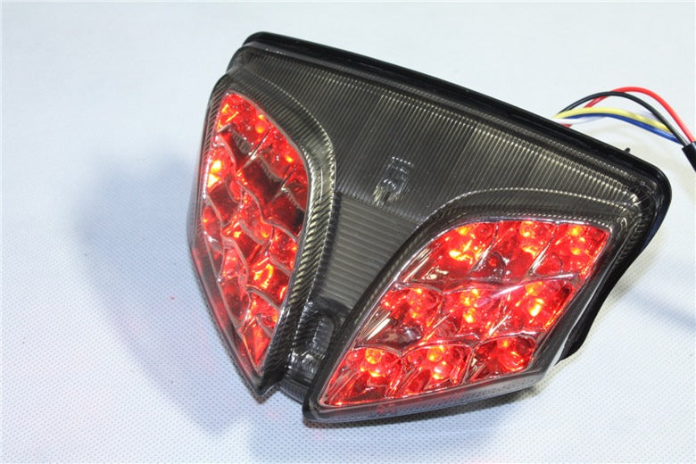 HTT Motorcycle Smoke Led Tail Light Brake Light with Integrated Turn Signals Indicators For Suzuki 2008-2013 GSXR 600 750/2008-2013 GSXR 1000