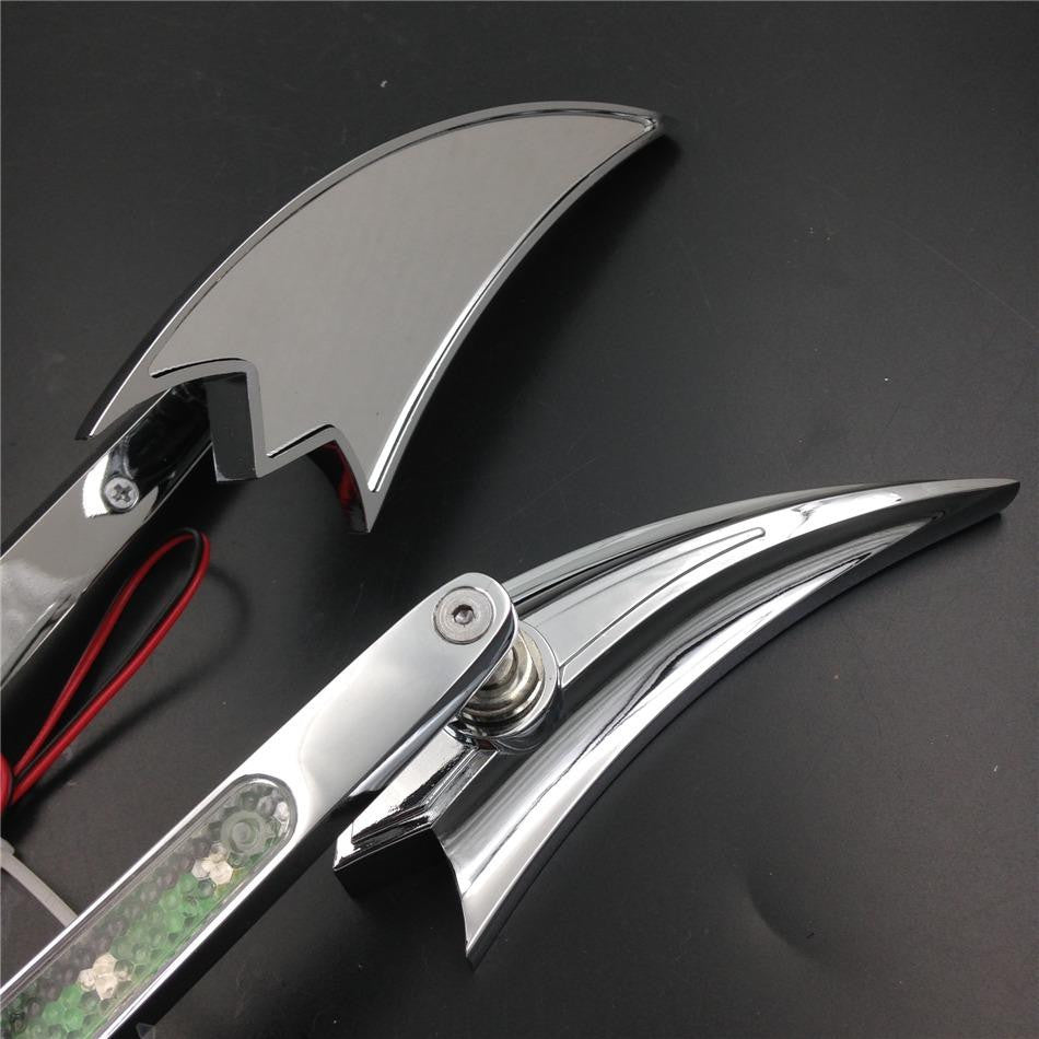 Blade Turn signals Running Light Mirror for Kawasaki Ninja All year model OVAL Shape