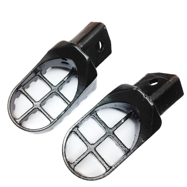 HTT Motorcycle Gunmetal Black Motocross MX Dirt Bike Racing Foot Pegs For Yamaha BW80 DT50 PW50 PW80 RT100 RT180 TT225S TT225T TTR110 TTR90 TW200 WR200 250 500 XT225 250 350 YZ125 250