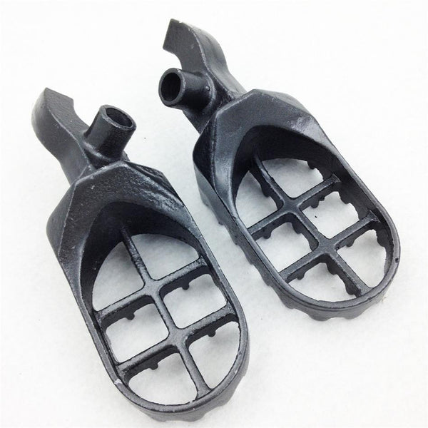 HTT Gunmetal Black Motocross MX Dirt Bike Racing Foot Pegs For 2000 2001 Honda CR250R CR125R