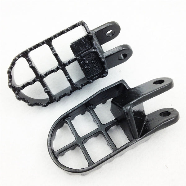 HTT Motorcycle Gunmetal Black MX Foot Pegs For Honda CR80R CR80R Expert CR85R CR85R Expert XR250R XR400R XR600R Honda XR650L XR650R