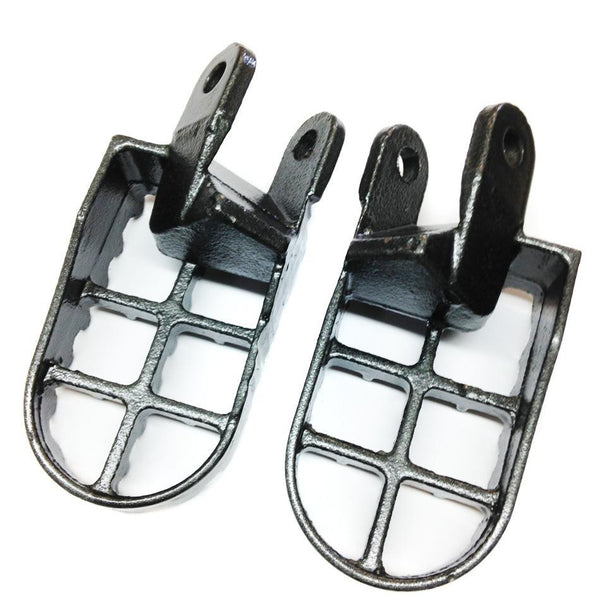 HTT Gunmetal Black Motocross MX Foot Pegs For 1997-2007 Kawasaki KLX300R 1993-1995 KLX650
