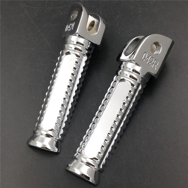 HTT Chromed OEM Style foot pegs for 2011 2012 2013 Kawasaki ZX-10R ZX10R ZX 10R