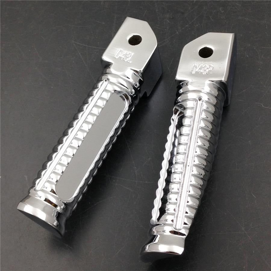 HTT Chromed OEM Style foot pegs for Kawasaki ZX-6R 636RR ZZR 750 1100 1200 10R