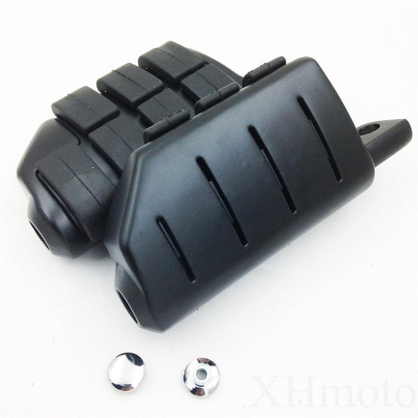 HTT High Quality 8028 ISO Dually Foot pegs For Yamaha Suzuki Kawasaki Honda Black