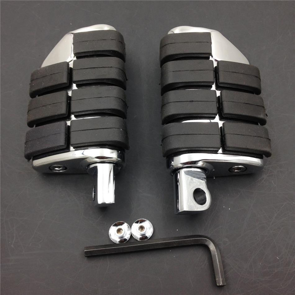 HTT 8028 ISO Dually Foot Rest pegs For Harley Touring Electra Glide Softail & Dyna