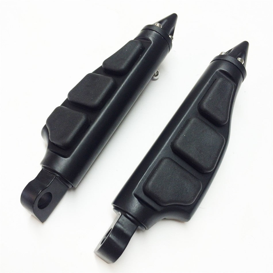 HTT Stiletto Pegs Foot Pegs For Harley Softail Sportster Dyna Glide Fat Boy Black