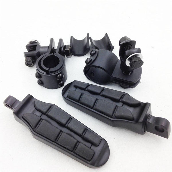 1" 1.25" Highway Front rider Clamp Foot pegs for Honda valkyrie 1800 2004 2005