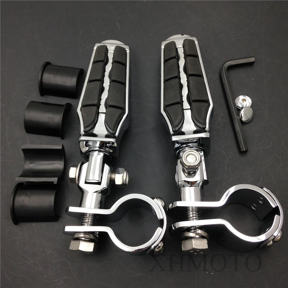 1" 1 1/4" Highway Tombstone Clamp Foot pegs for Honda GL1800 1500 1100 1200 01-12