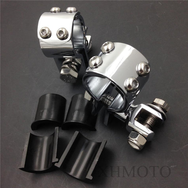 1" 1 1/4" Engine Guard Footpeg Clamps for Honda GL VT750 Magna Shadow TRIUMPH