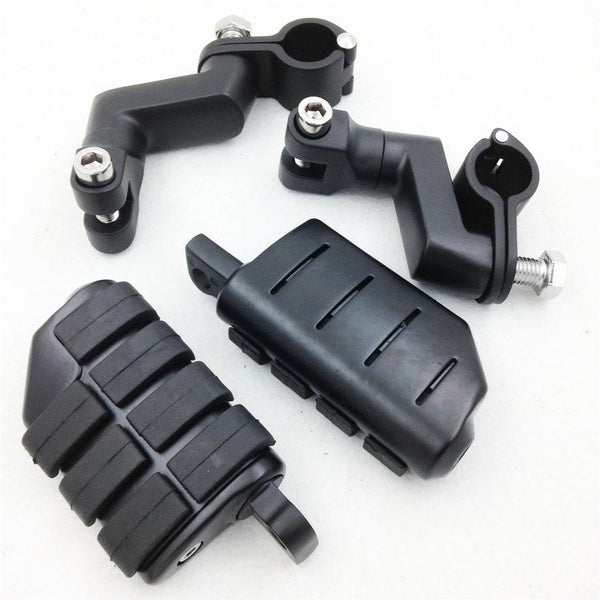 Front Clamps 1.25" Large Foot Pegs For SUZUKI VL VZ M800 C800 M109R M90 S50 C90
