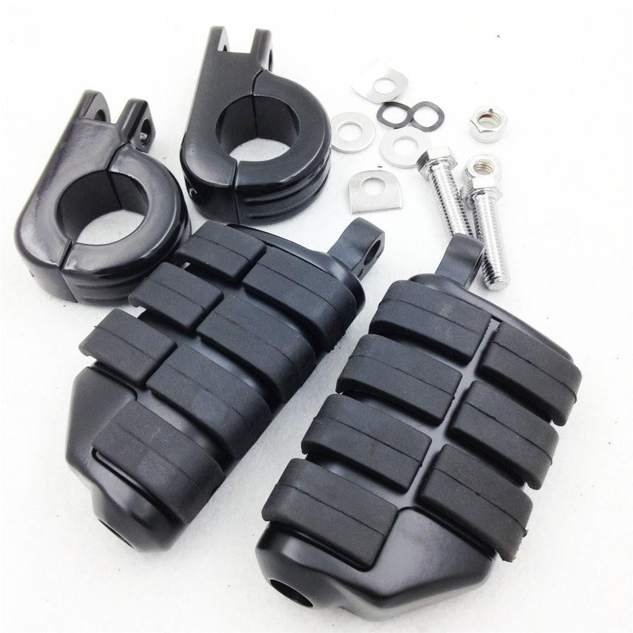 1.5" Highway P-Clamps Large Foot Pegs For TRIUMPH 3 2300CC