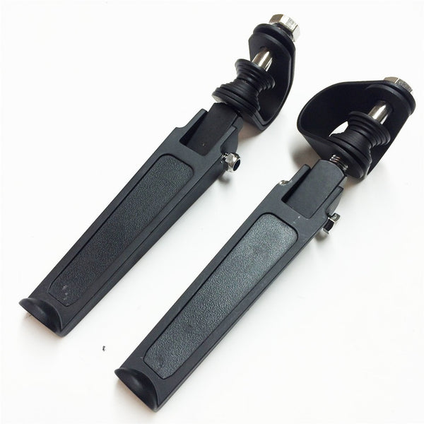 HTT- Fit 1"- 1.25" 1 1/4" Engine Guard U-Clamp Footpegs For Harley Bad Boy Fxstsb Fxs Dyna Fxdwg2 Fx  Black