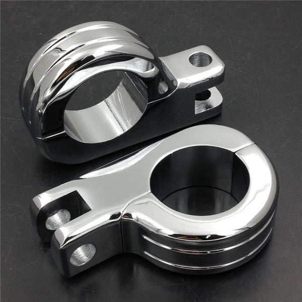 1.5" Engine Guard Footpeg P Clamps for YAMAHA XV250 Roadstar XV1700 XV1600 Chromed
