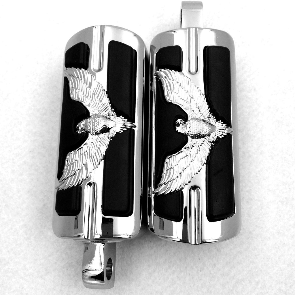 Eagle Hawk Shape Foot Pegs Fits most models with H-D male mount-style footpeg supports See Description for Detail