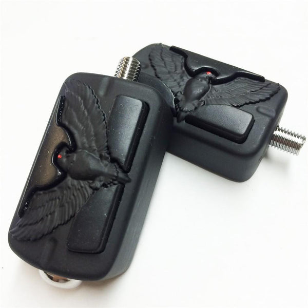 HTT Eagle Hawk Emblem .Skull Shifter Peg For Harley Electra Wide Super Low Glide Softail XLX Black