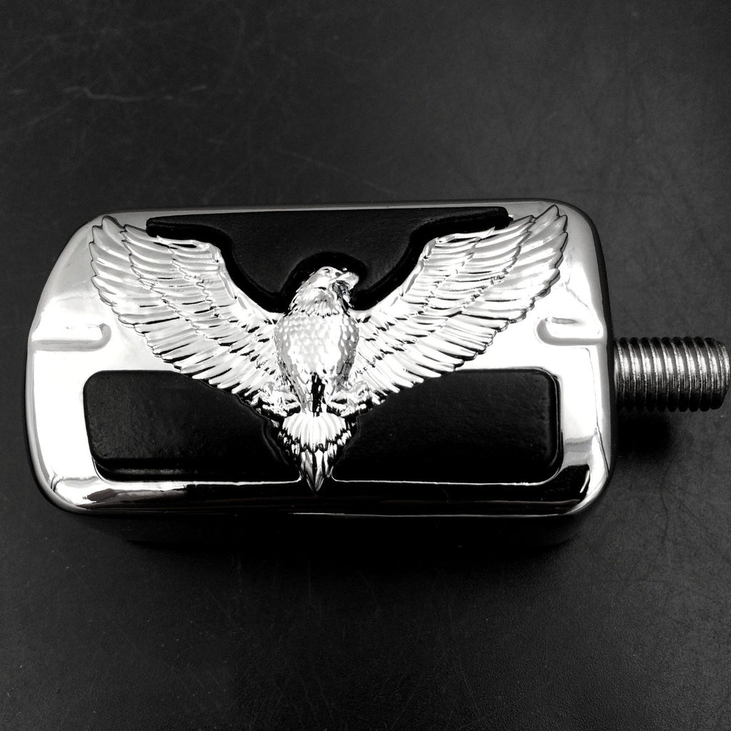 Eagle Hawk Emblem .Skull Shifter Peg For Harley Electra Wide Super Low Glide Softail XLX CHROMED