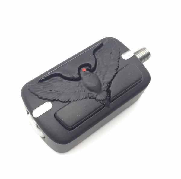 HTT Motorcycle Black Eagle Hawk Emblem Foot Peg Footrest Footpegs FOR HARLEY DAVIDSON DYNA V-ROD CVO SOFTAIL 87-14