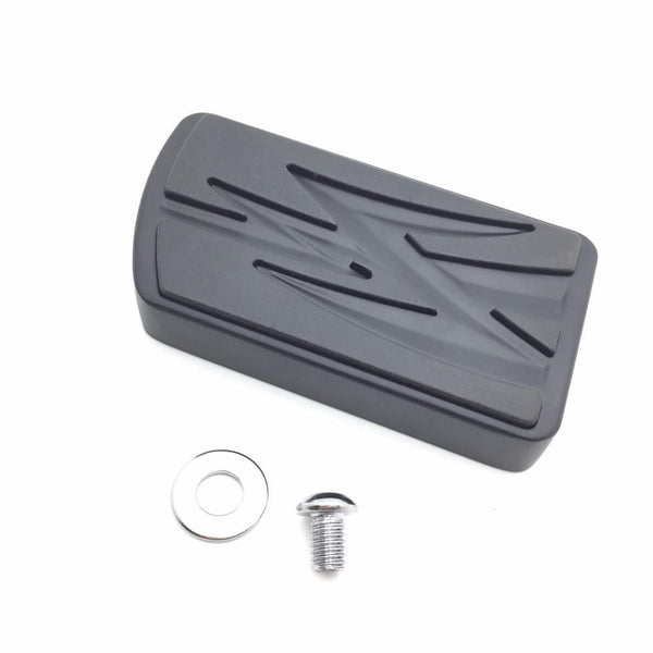 Black Lightning Large Brake Pedal Pad For Harley Softail Slim FLS/ Fat Boy FLSTF/ Street Glide FLHX