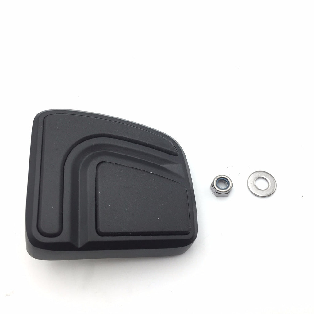 HTT Motorcycle Black Small Airflow Groove Brake Pedal Pad For Harley Davidson Fat Bob FXDF Dyna Wide Glide Breakout FXSB CVO Sportster 1200 Seventy Two Forty Eight Softail Deuce Softail FXST