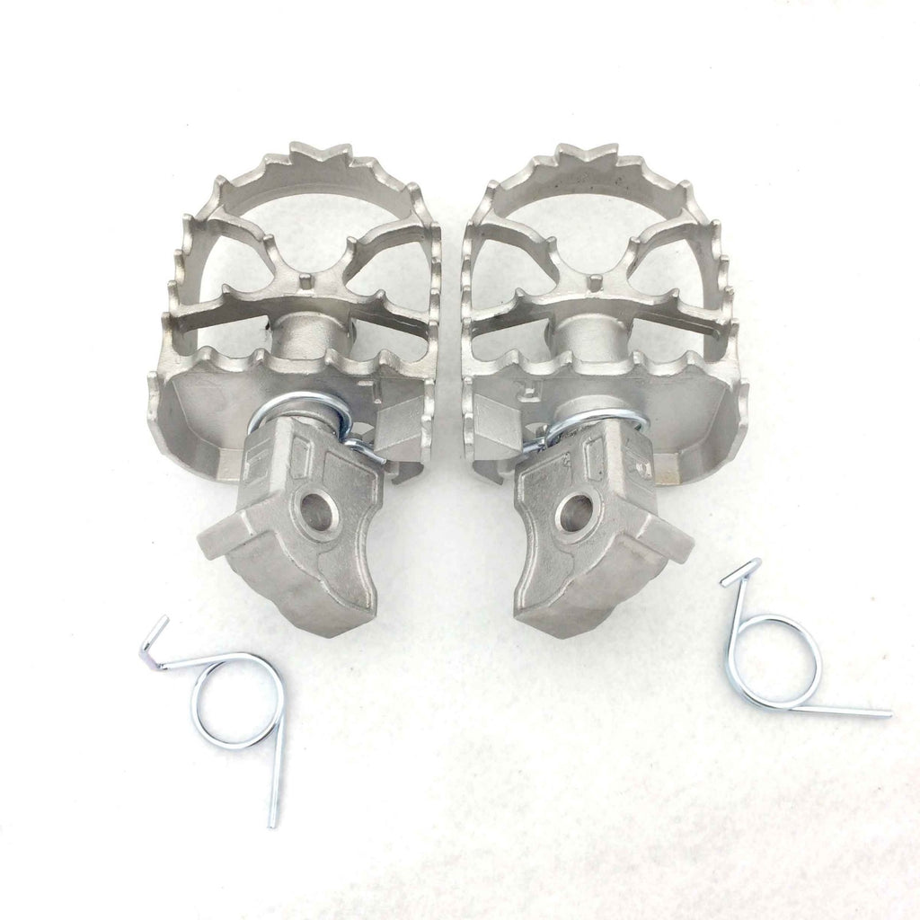HTT Motorcycle Heavy Stainless Steel Dirt Bike Racing Foot Pegs For 2013-2014 BMW R1200GS ADV/ 2000-2012 F650GS G650GS/ 2008-2012 F800GS 700 650/ 2000-2005 R1150GS