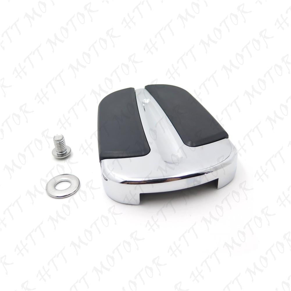 HTT Chrome Large Pedal Pad For Harley Softail Slim FLS/ Road Glide FLTRX